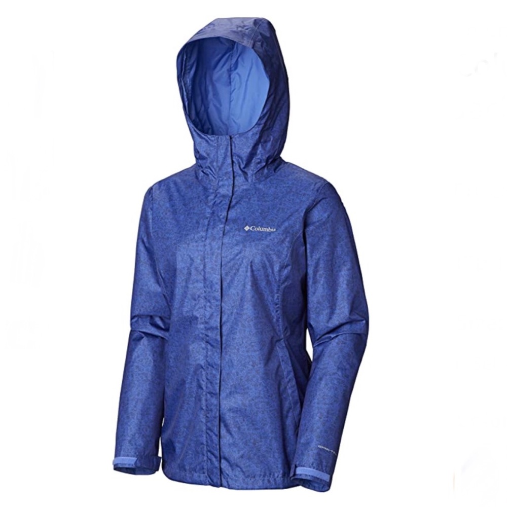 Columbia Women’s Blue Arcadia Print Rain Jacket